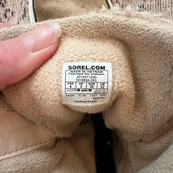 Sorel Tan and Olive Kids Boots - Picture 7 of 7